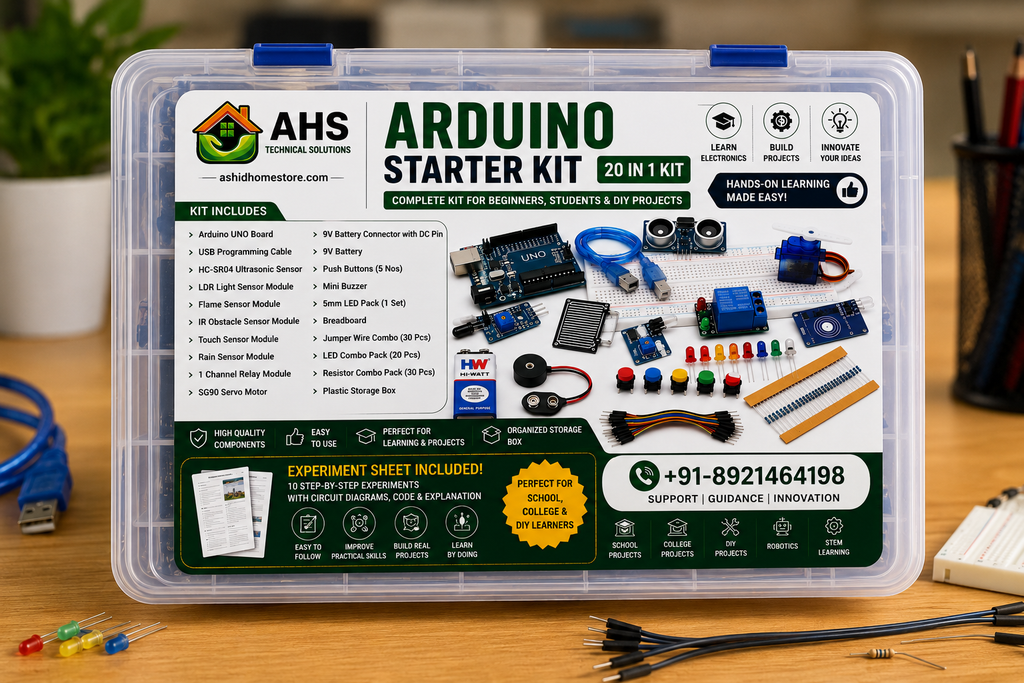 AHS Arduino Starter Kit 20 in 1