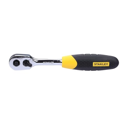 STANLEY STMT81243 110-Piece High Quality Multi-Toolkit containing Pliers, Spanners, Drivers, Sockets, Bits, Wrenches & Ratchets for Home, DIY & Professional Use, 1 Year Warranty, Yellow & Black