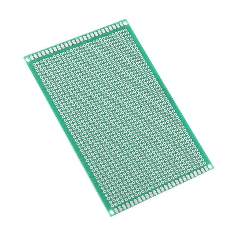 Universal PCB Prototype Board Single-Sided 2.54mm Hole Pitch (8 x 12 cm) Pack of 5
