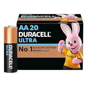 Duracell Ultra AA Battery, Pack of 20, High-Drain Devices, Digital Camera, Toy, Electric Toothbrush