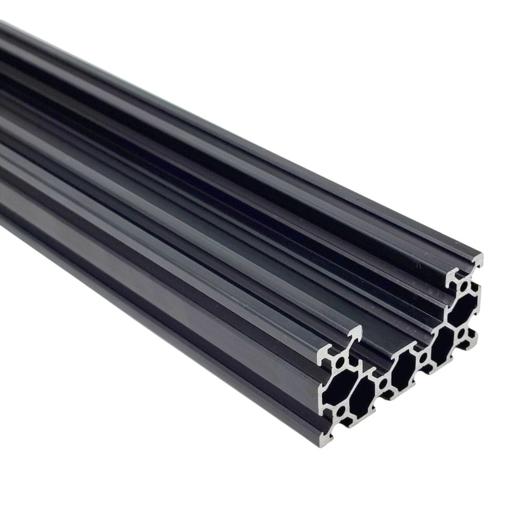 C Beam Aluminium Extrusion (Black) 1 meter
