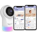 Hubble Pal Glow - HD1080P Smart Wi-Fi Indoor Security Camera with Digital Zoom, Two-Way Communication for Baby or Pet Monitoring, White