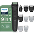 Philips India's No.1 Men's Trimmer | Single stroke beard trimming | 9-in-1 All in One Grooming Kit- Face, Hair & Body| Ear/Nose Trimmer attachment | Intimate Comb | MG3927