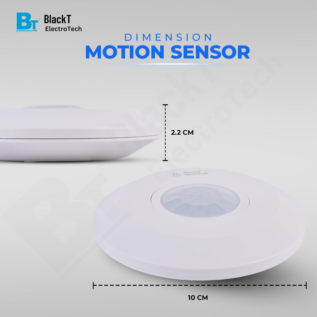 Blackt Electrotech BT31C : PIR Motion Sensor Ceiling Mounted White Round Shape (2-Year Warranty) (Regular)