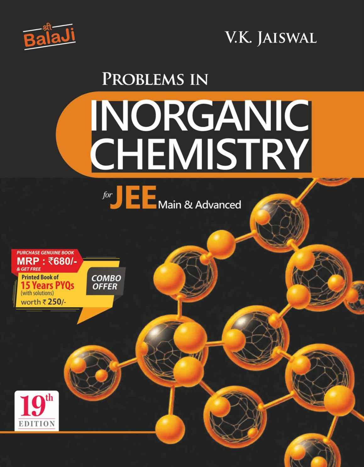 Balaji Problems in Inorganic Chemistry for JEE (Main & Advanced) - 19th Edition, 2026