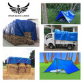 Blue (110 GSM) Tarpaulin Sheet Waterproof Heavy Duty, Poly Trap with Aluminium Eyelets, Multipurpose Ideal for Roof, Truck, Rain, Outdoor or Sun (12 FT X 15 FT)