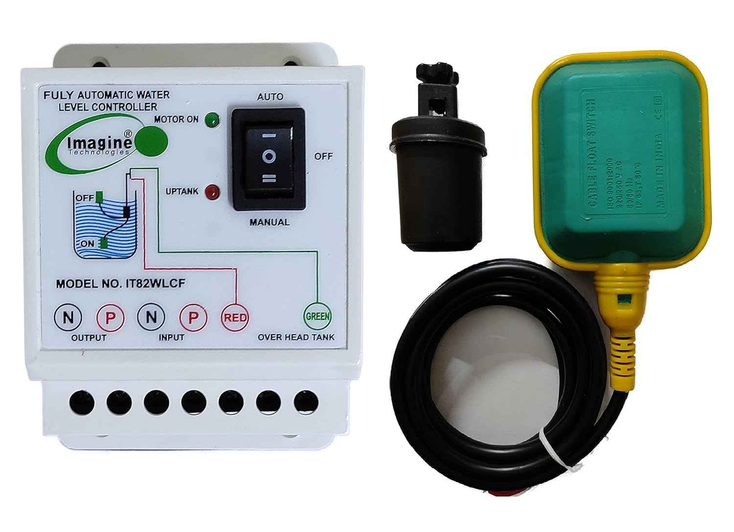 Fully Automatic Water Level Controller and Indicator with Float Sensor (IT82WLCF).