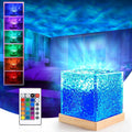 Romantic Ocean Wave Night Light Projector Lamp – 3D Water Wave LED Projection Lamp with Remote Control for Bedroom, Romantic Decor, Valentine Day Gift, Love Gift for Her, Couple Gift