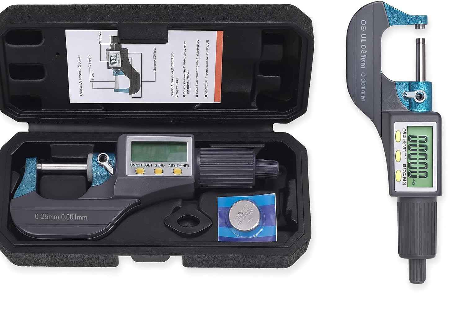Digital Outside Micrometer Electronic Micrometer Gauge 0.25 MM Digital Tools Caliper(Digital Micrometer)