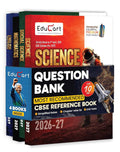 Educart CBSE Class 10 Question Bank 2026–27 Bundle – Science, Maths, SST & English | PYQs, Assertion Reason, Worksheets & Visuals | 2027 Boards