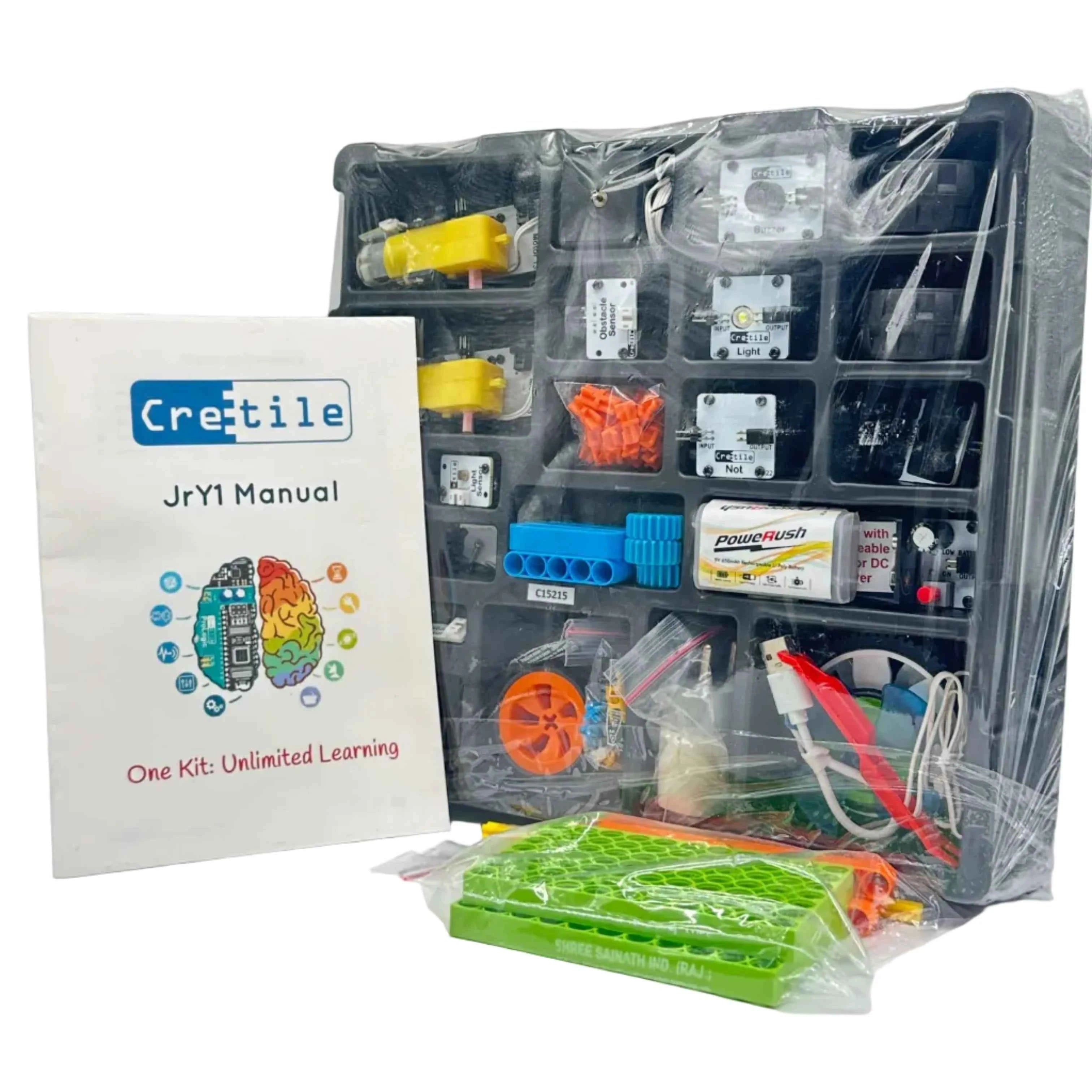 Cretile Non-Coding STEM Kit | DIY Plug-and-Play Robotics & Electronics for Kids