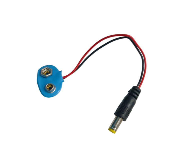 9v Battery Snap Connector With DC Jack Connector