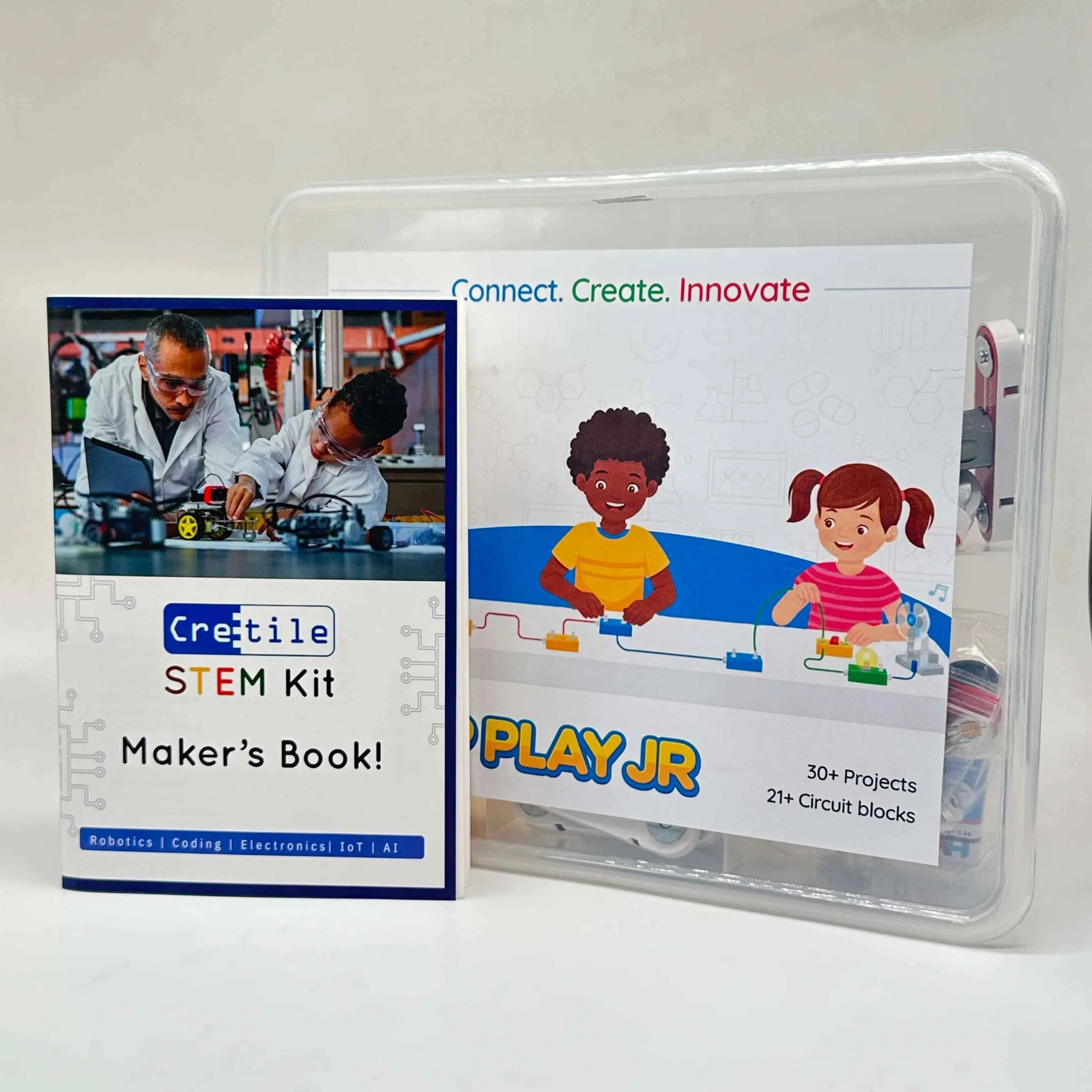 CRETILE- Snap Play Jr Kit | STEM Educational Electronics Building Blocks (30+ Fun Activities)