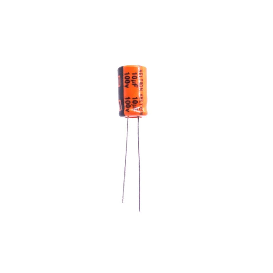 KELTRON 10uF (100V) Radial Electrolytic Capacitor(Pack of 10)