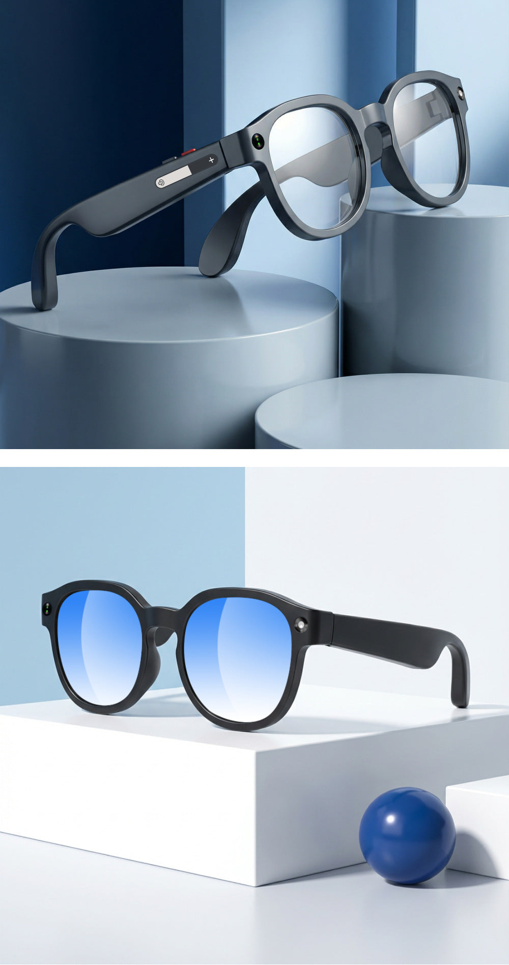 AIMB-S1 AI Smart Glasses with Camera Anti-shake 1080P Video/Audio Translation YB