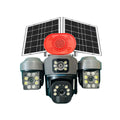 Cybernautt X10Q 4MP+4MP+4MP Triple Lens Full HD Battery Powered & Solar Sim Camera with Human Detection, Motion Detection & 2 Way Audio