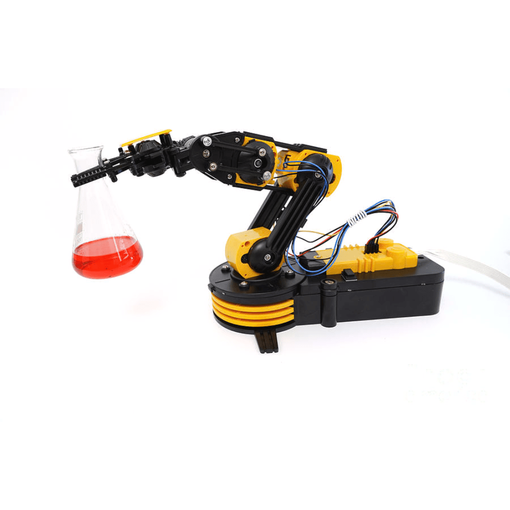 Robotic Arm Edge Robotic Arm Kit 5-Axis Programmable Robot Hands On Learning With programmable Robotic Arm kit For STEM Education – Yellow