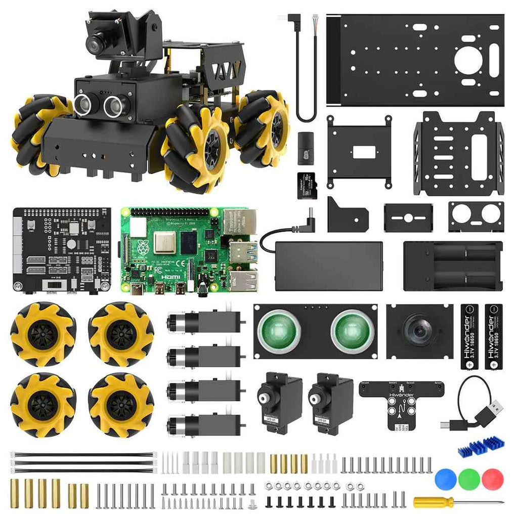 Hiwonder TurboPi Raspberry Pi ROS2 Robot Car with Mecanum Wheels
