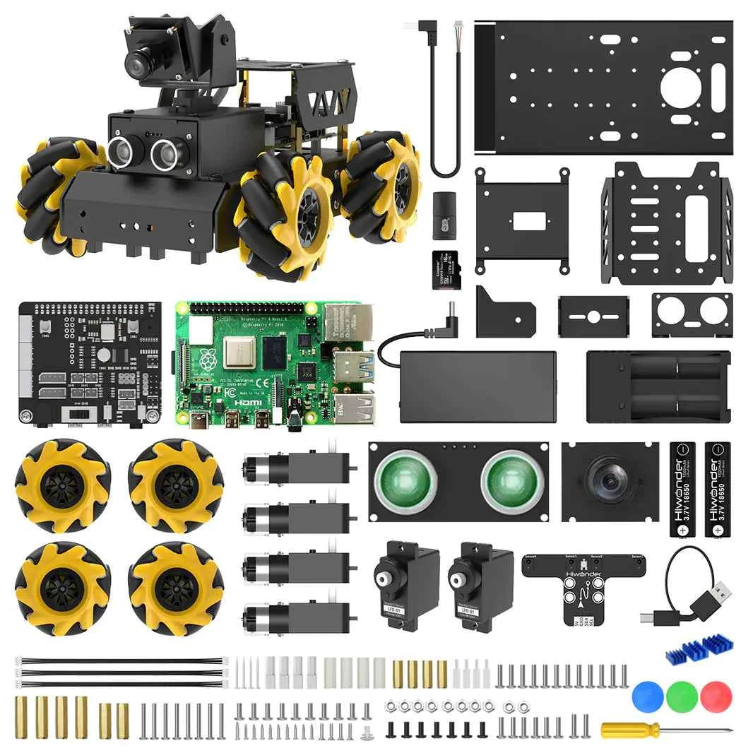 Hiwonder TurboPi Raspberry Pi ROS2 Robot Car with Mecanum Wheels