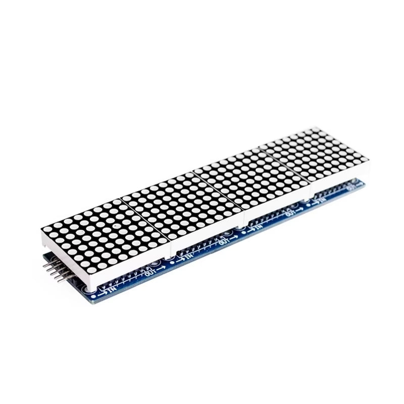 MAX7219 LED Dot Matrix 4 In 1 Display with 5P Line Module