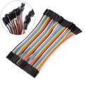 10CM Female to Female Breadboard Jumper DuPont 2.54MM 1P-1P Cable 40 Pcs