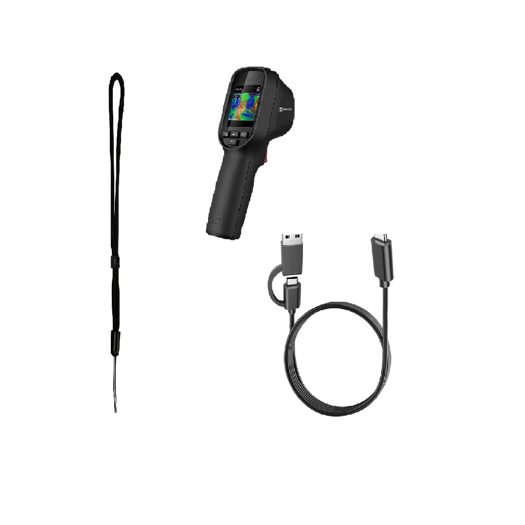HIKMICRO Thermal Camera Eco Series ; SuperIR Resolution 240x240, 25Hz Refresh Rate, Portable Handheld Infrared Thermal Imaging Camera with Laser Pointer, 11H of Battery Life,-20 °C ~550 °C Range Thermal Imager