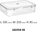 Keeper 99 Transparent LDPE Storage Box