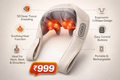 5D Shiatsu Neck & Shoulder Massager with Heat – Deep Tissue Electric Pain Relief Pillow