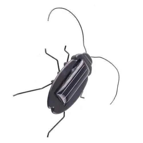Solar Powered Vibrating Black Cockroach Bug
