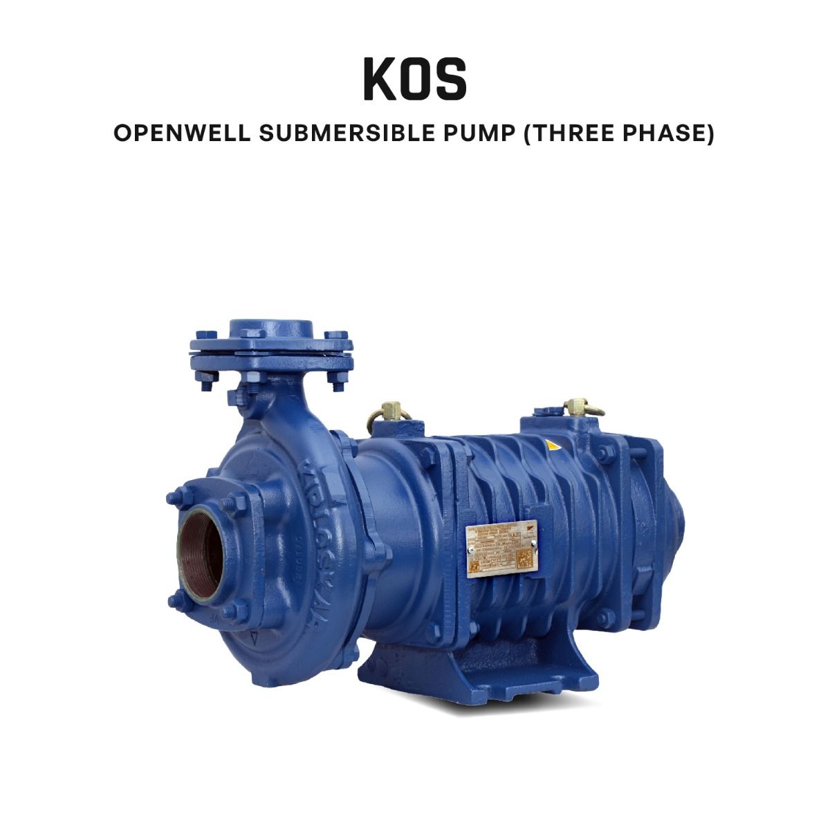 Openwell Submersible Pump, KOS 318, 3 HP, Three Phase, 380 Volts, Size 65mm X 50mm
